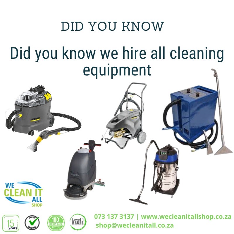 Cleaning Equipment Sale Hire Repair